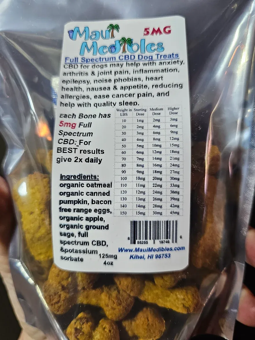 Full Spectrum CBD Dog Treats 5mg ea