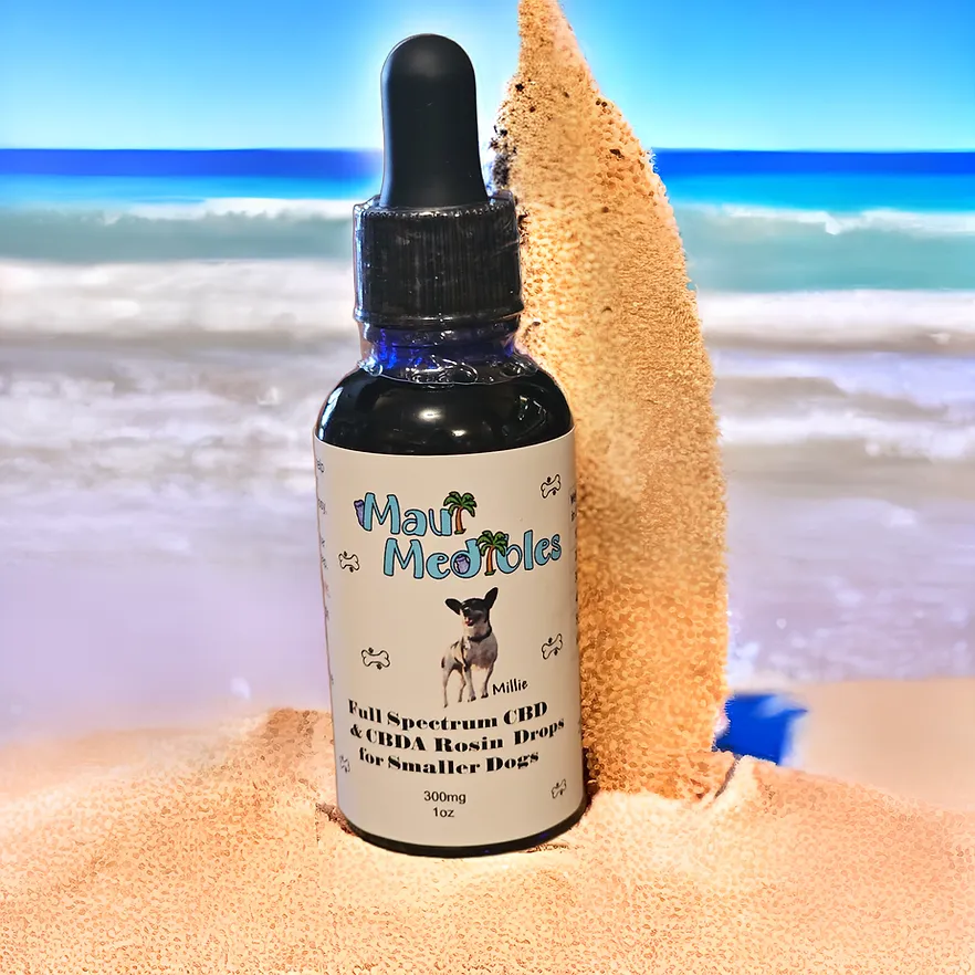 Full Spectrum CBD &amp; CBDA Rosin Drops for Small Dogs- Up to 60lbs