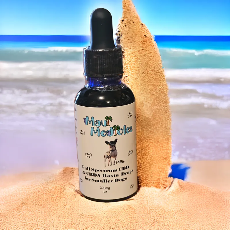 Full Spectrum CBD &amp; CBDA Rosin Drops for Small Dogs- Up to 60lbs