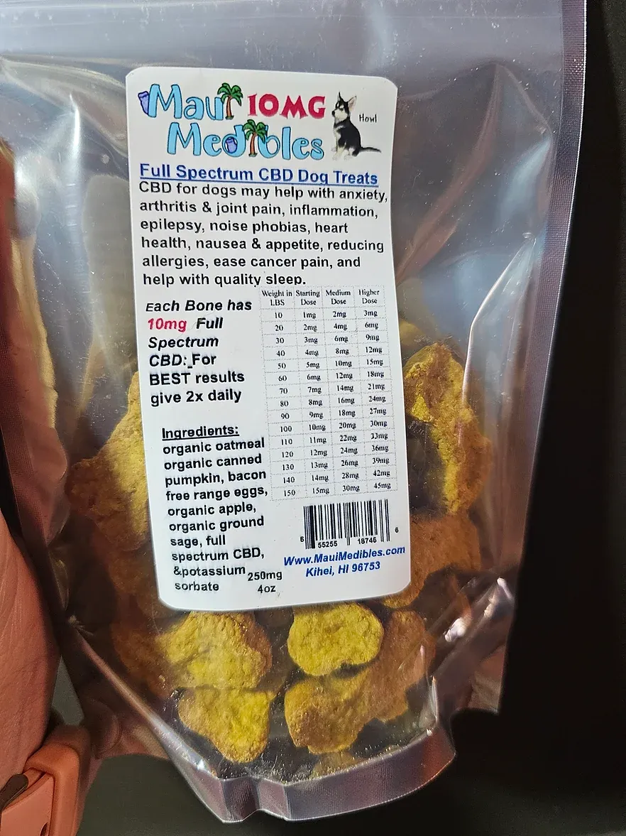 Extra Strength Full Spectrum CBD Dog Treats 10mg ea