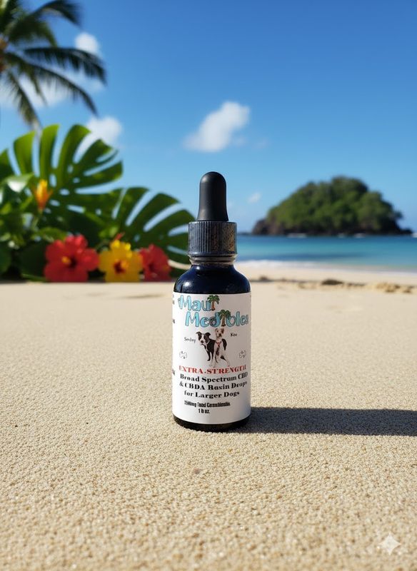 Extra Strength Broad Spectrum CBD &amp; CBDA Rosin for Larger Dogs