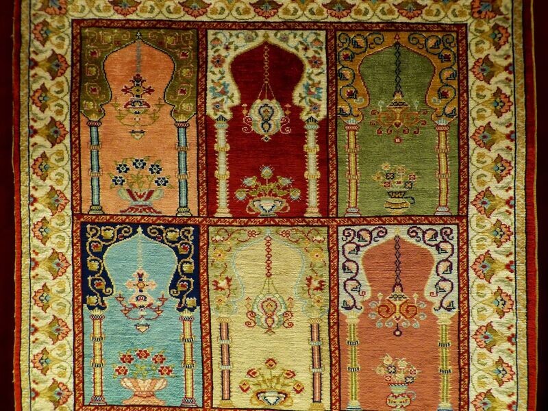 1m2 Tapis en soie