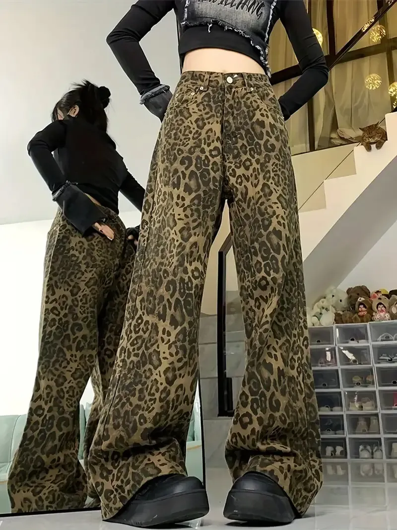 Cheetah Print Jeans