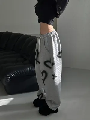 Heart Painted Joggers