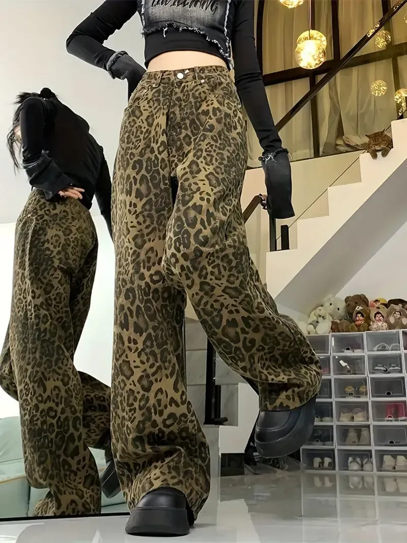 Cheetah Print Jeans