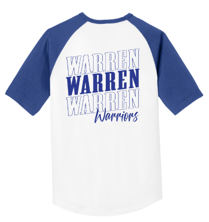 Warren Baseball Style T Design 2