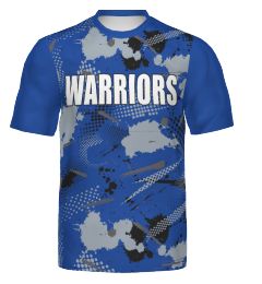 Warren Youth Football Blue Flag Shirts