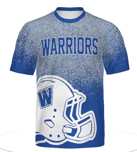 ​Warren Youth Football Blue Tackle Shirts