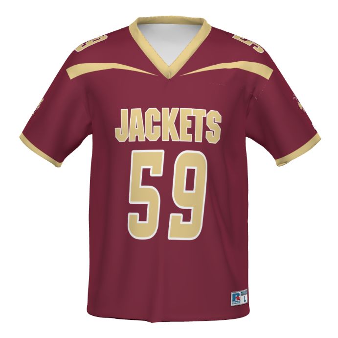 Williamstown Yellow Jackets Maroon Football Fan Jersey