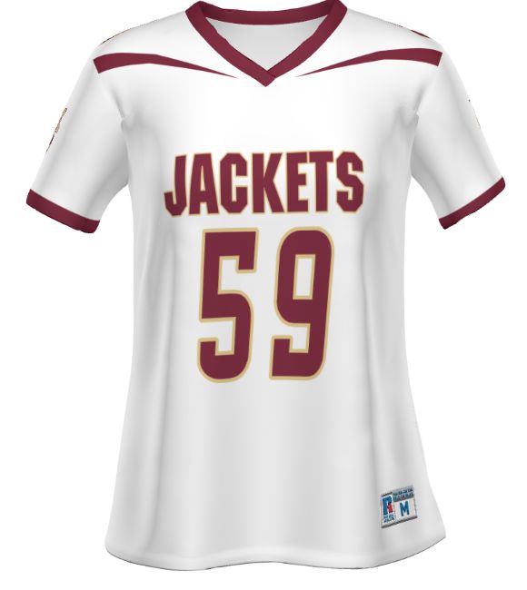 ​Williamstown Yellow Jackets Ladies White Football Fan Jersey
