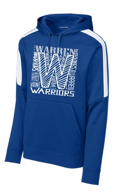 Warren Warriors Moisture Wick Hoodie