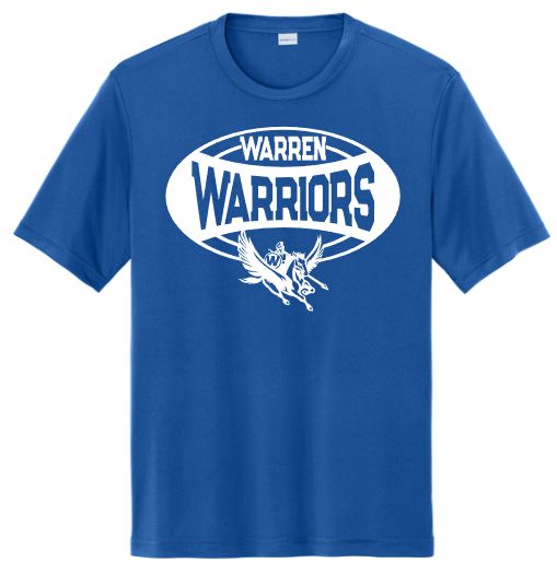 Warren Warriors Moisture Wicking T Oval Design