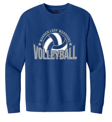 Warren Lady Warriors Volleyball Crewneck Sweatshirt