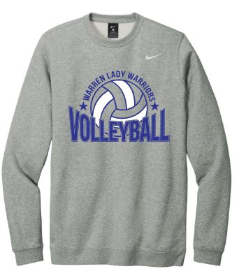 Warren Lady Warriors Volleyball Nike Club Fleece Crew