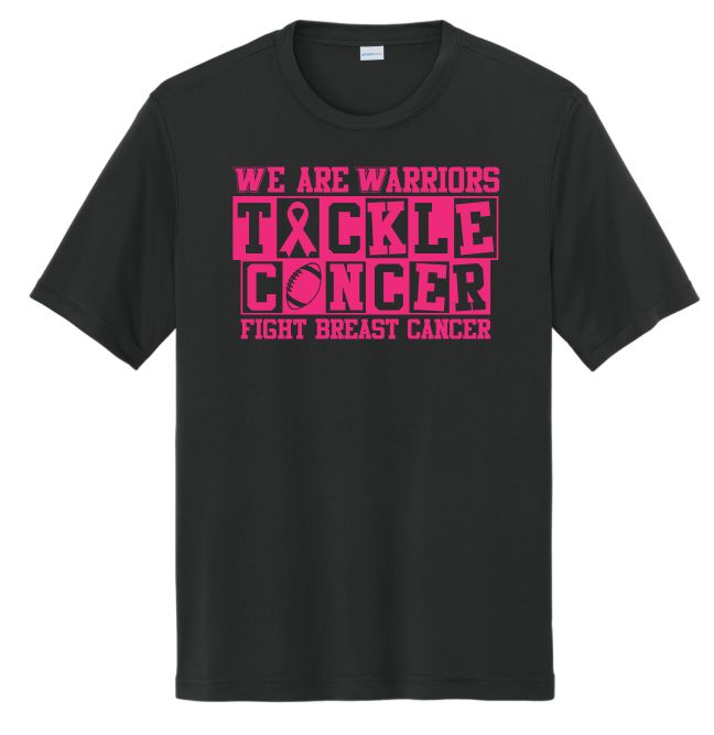 Warren Football Tackle Breast Cancer Moisture Wick T