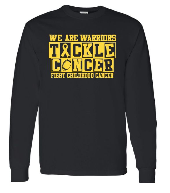 Warren Football Tackle Childhood Cancer Long Sleeve T