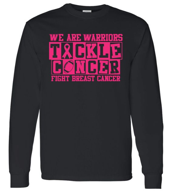 Warren Football Tackle Breast Cancer Long Sleeve T