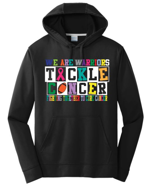 Warren Football Tackle All Cancer Moisture Wick Hoodie