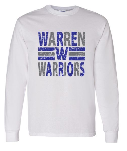 Warren Warriors Long Sleeve T Design 1