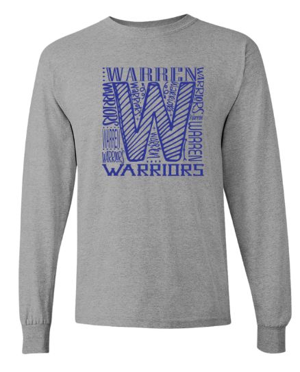 Warren Warriors Long Sleeve T Design 3