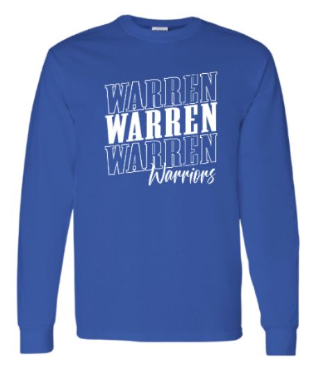 Warren Warriors Long Sleeve T Design 4