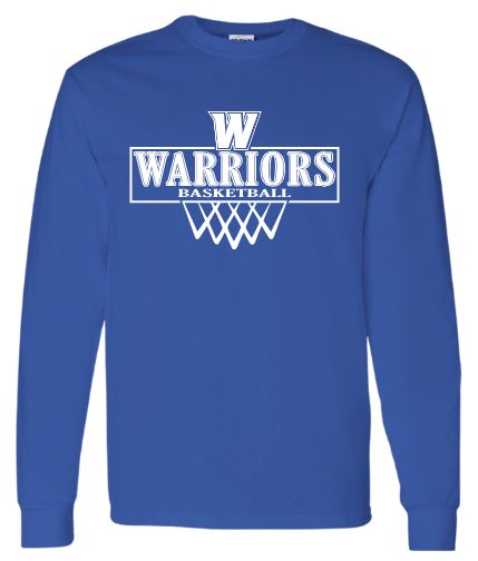 Warren Girls Basketball Long Sleeve T Design 1
