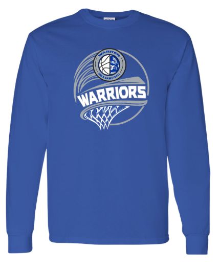 Warren Girls Basketball Long Sleeve T Design 2