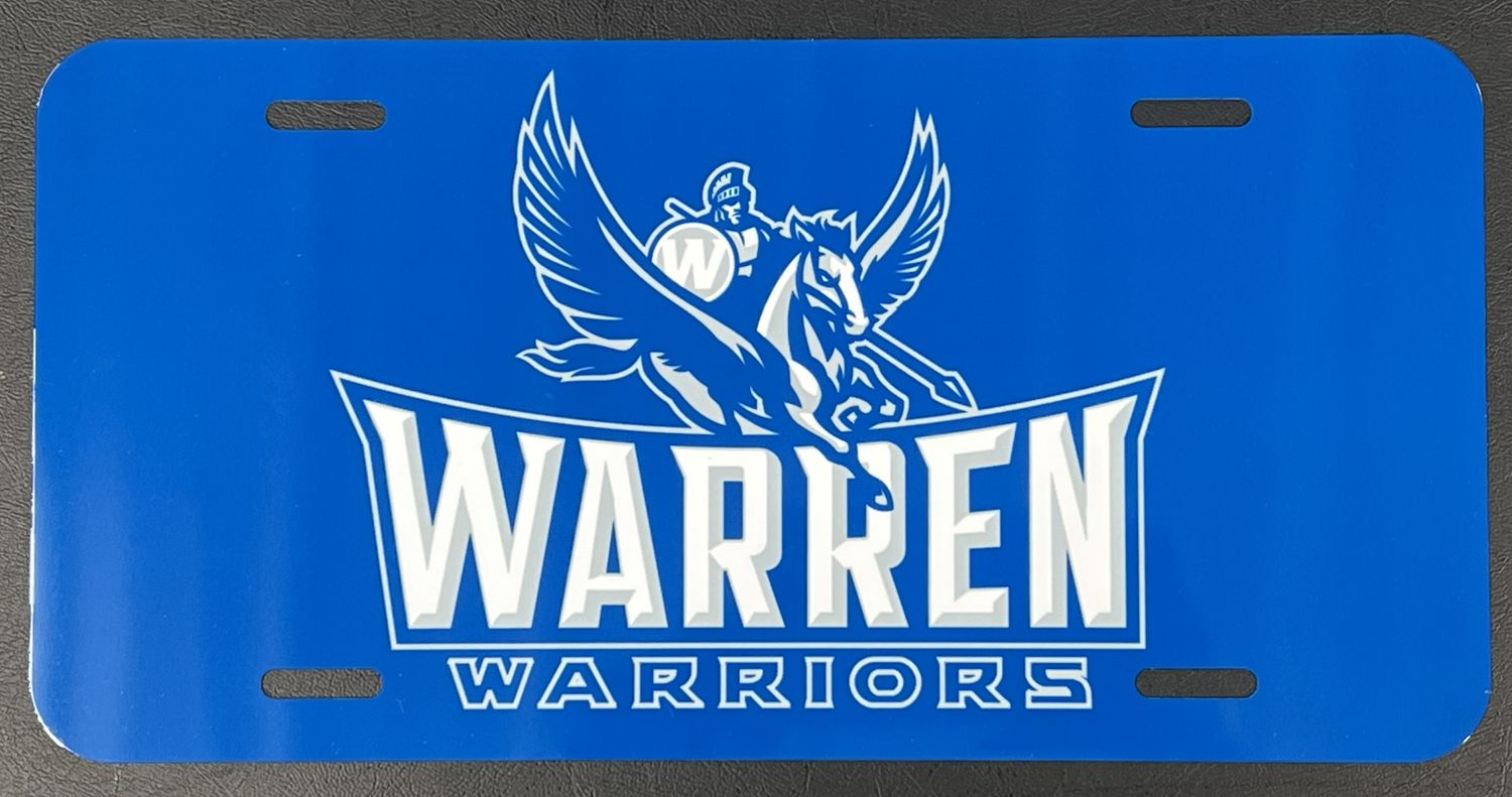 Warren Decorative License Plate