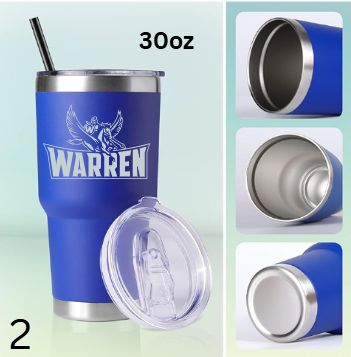 Warren 30oz Laser Engraved Tumbler Design 2