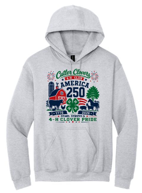 Cutler Clovers 4H Hooded Sweatshirt Design 1