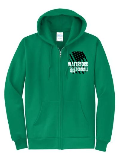 Waterford PeeWee Football  Full Zip Hoodie