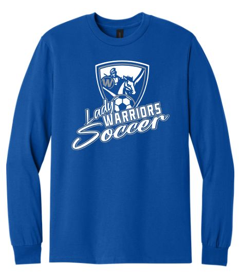 Lady Warriors Soccer Long Sleeve T Design 1