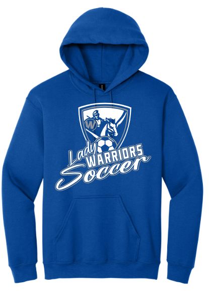 Lady Warriors Soccer Hoodie Design 1