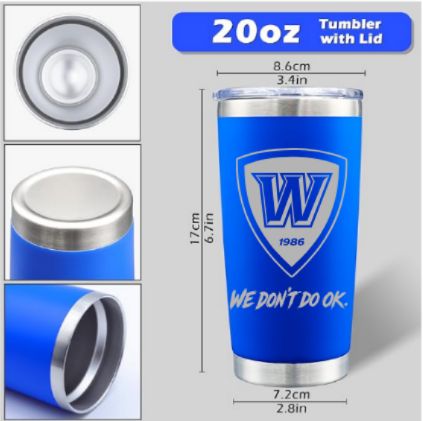 Warren Men's Soccer Team Wear Laser Engraved Tumbler