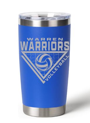 Warren Volleyball 20oz Engraved Tumbler