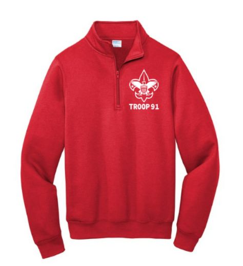 Troop 91 1/4 Zip Sweatshirt