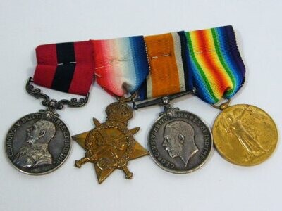 WW1 DCM Medal group to Pte. AD Kirstein, Potchefstroom Commando - For incident in GSWA