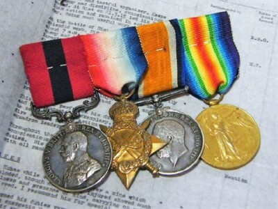 WW1 DCM Medal group to Pte. AD Kirstein, Potchefstroom Commando - For incident in GSWA