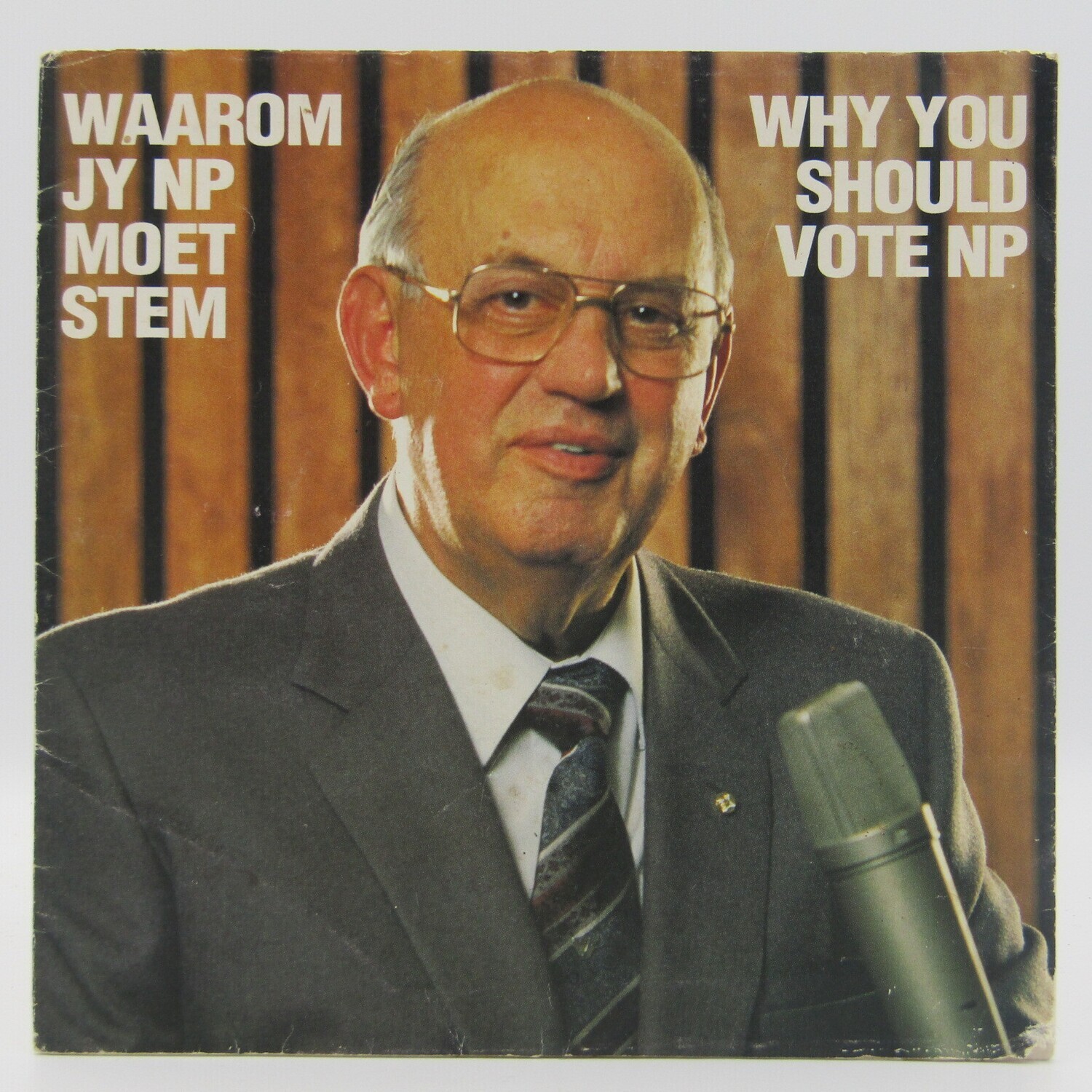 PW Botha - NP - 45 rpm seven single with booklet - 1987 Election