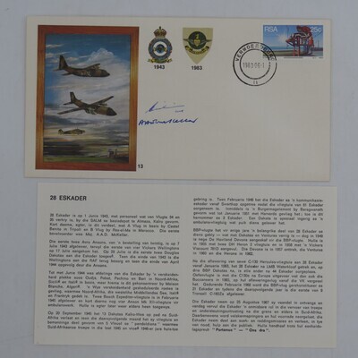 C130/C160 flown cover no 2410 of 10000 signed by pilot &amp; navigator