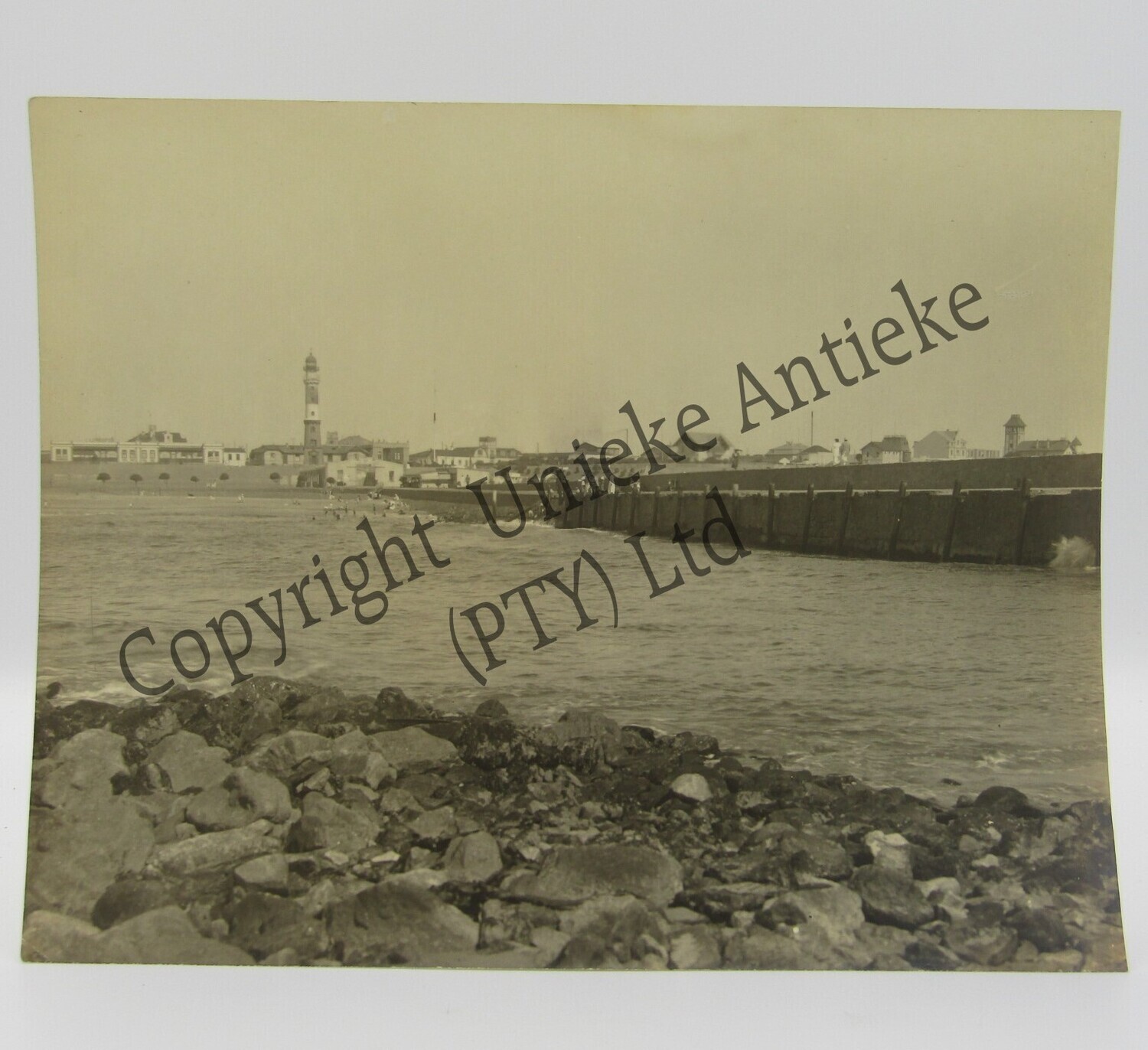 Photo of Swakopmund Möle &amp; Lighthouse early 1900&#39;s