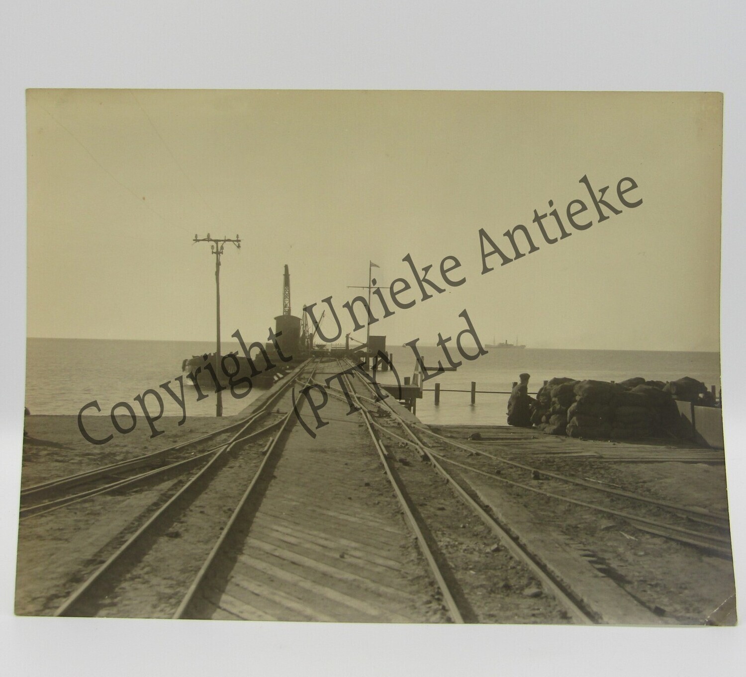 Photo of Swakopmund jetty - early 1900&#39;s
