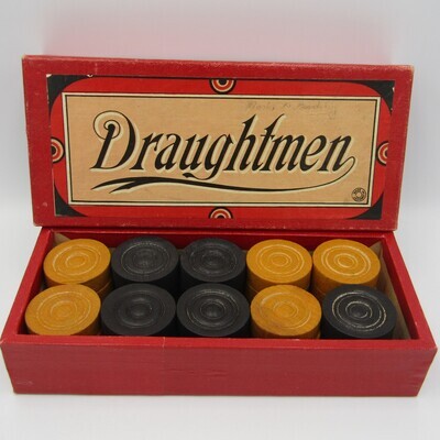 Vintage German Draughtmen set in box