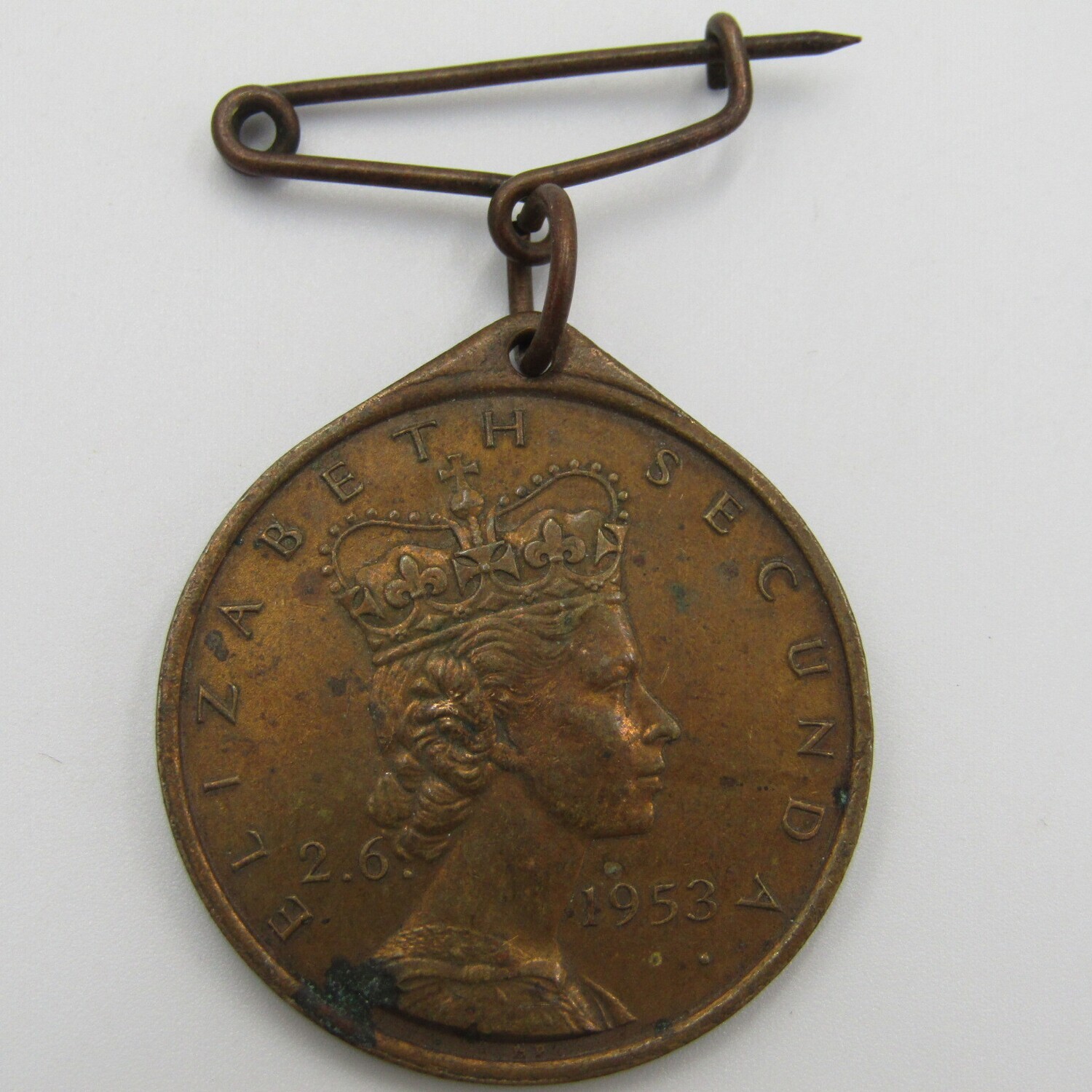 1953 Coronation medallion presented by Bulawayo