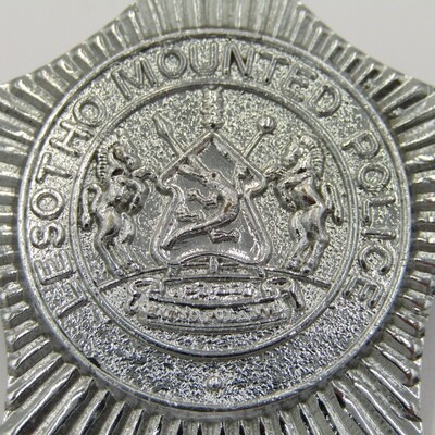 Lesotho Mounted Police cap badge