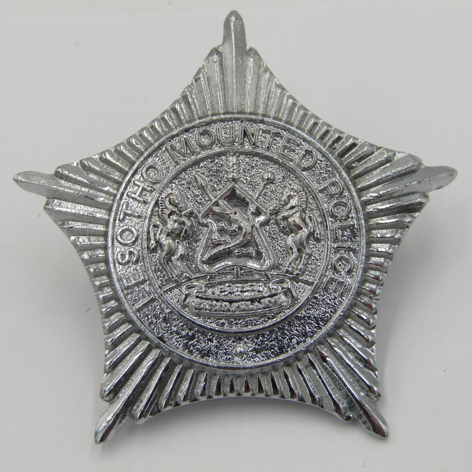 Lesotho Mounted Police cap badge
