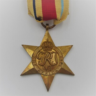 WW2 The Africa Star medal - unnamed version