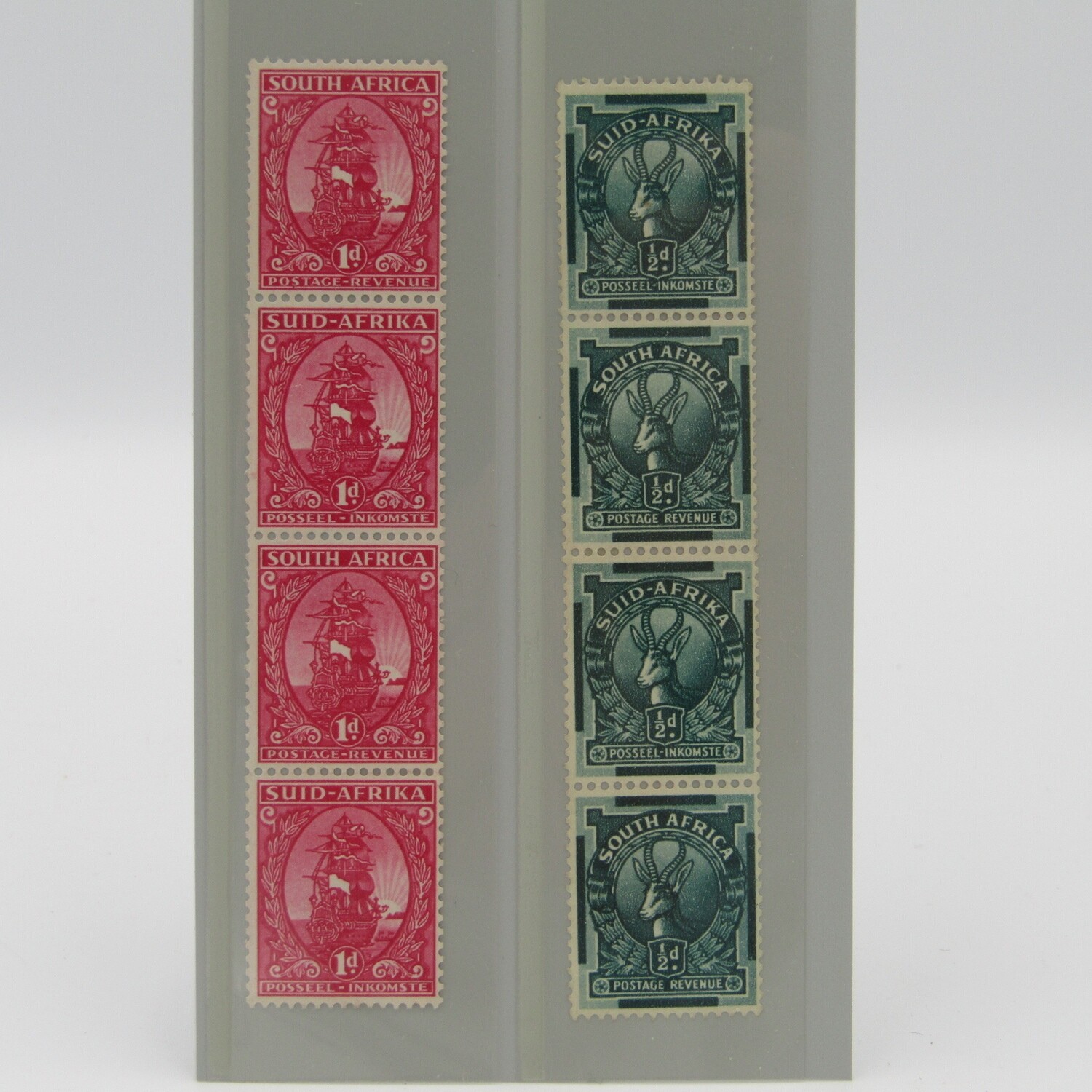 South Africa 1943 coil stamps