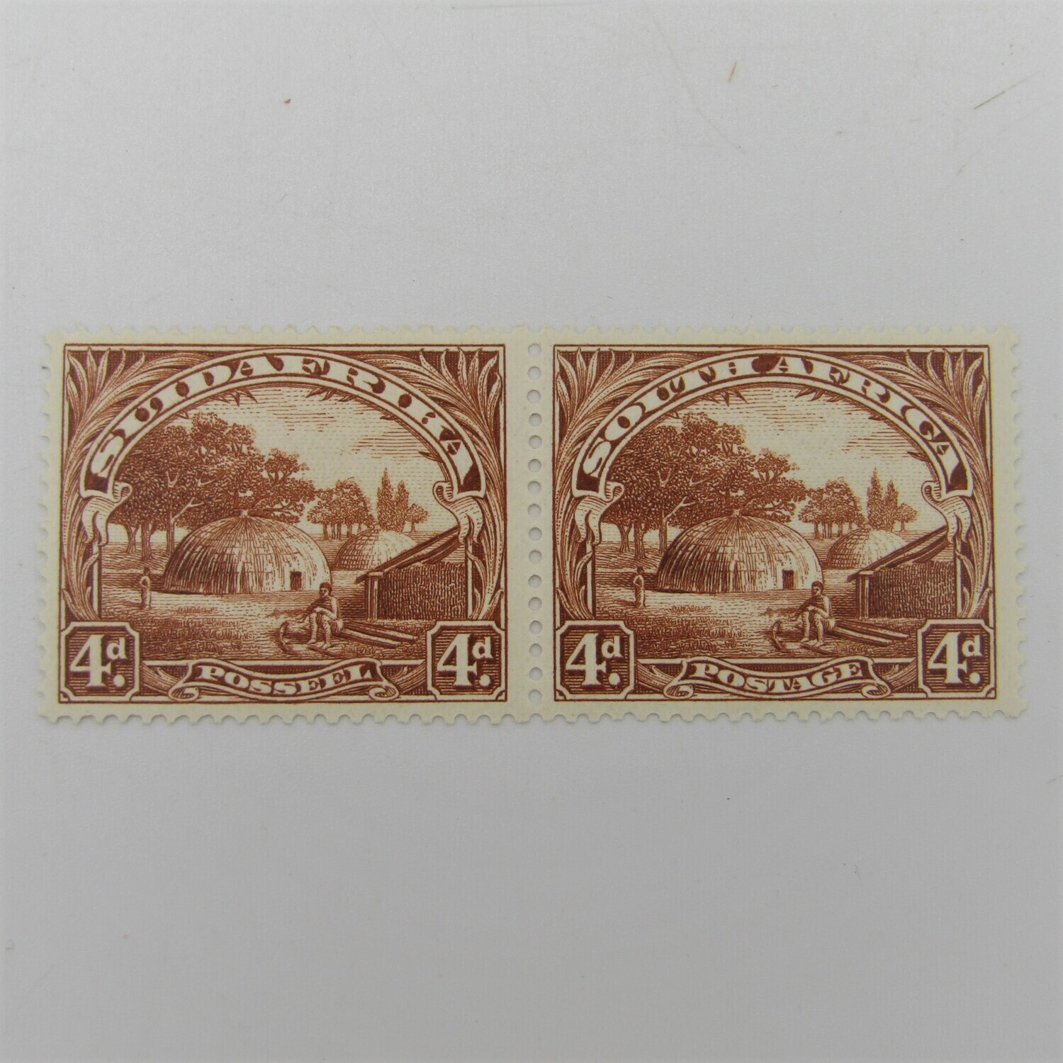 South Africa SACC 35 London pictorial pair mint unhinged