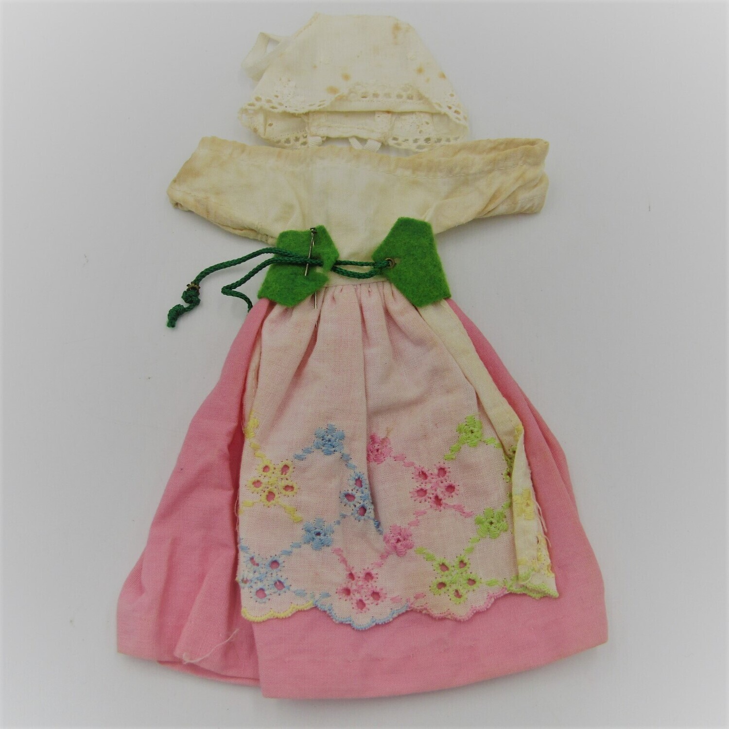 Vintage Barbie swiss dress and cap